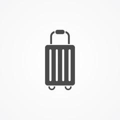 Suitcase vector icon sign symbol