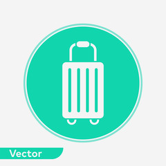 Suitcase vector icon sign symbol