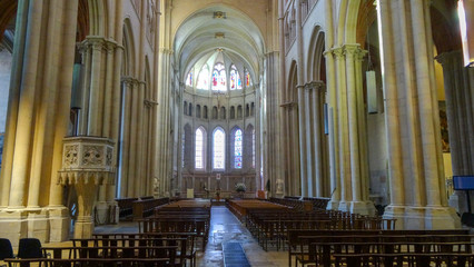 Fototapeta na wymiar Lyon, France, Gothic architecture and amazing views