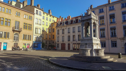 Obraz premium Lyon, France, Gothic architecture and amazing views