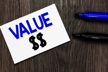 Text sign showing Value . Conceptual photo the worth of the process id of the currently running...