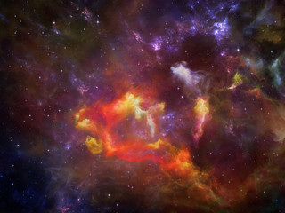 Fototapeta na wymiar Advance of Nebula