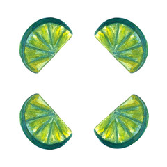 a glass of delicious coctail drink juice with beautiful background, seamless pattern. Summer, beach alcohol, lime frame