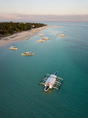 Aerial view of Santa Fe Beach,Bantayan Island,Cebu,Philippines