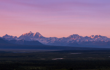 Scenic views near the Denali highway in Alaska
