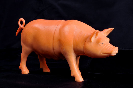Figura de cerdo de pl&aacute;stico 