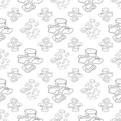 Abstract geometric seamless pattern