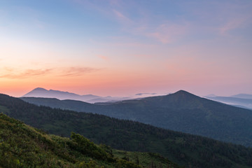 Hachimantai in the early summer morning