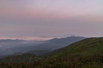 Hachimantai in the early summer morning