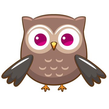 owl vector graphic clipart design