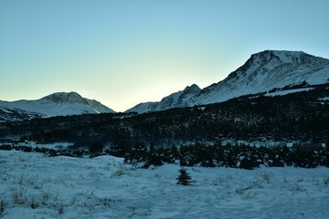 peaceful sunrise walk through Alaska