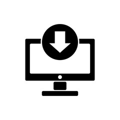 download - downloading icon vector design template