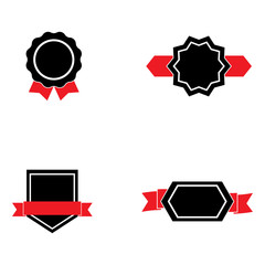 Ribbon logo template vector icon