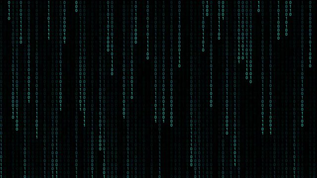 binary zero one rain background