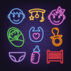 baby neon icons