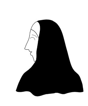recommend clip art: Christian nun , Catholic woman vector