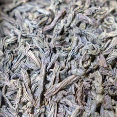 Large sheets of black tea