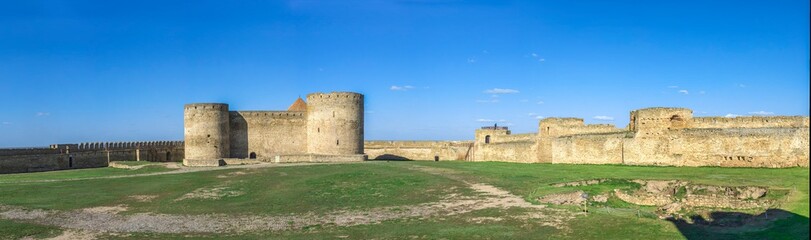 Fototapeta na wymiar Fortress Walls of the Akkerman Citadel in Ukraine