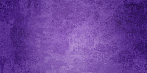 Textured purple background with lots of distressed old vintage grunge texture and dark borders
