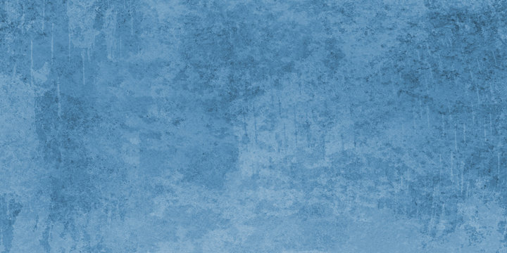 blue grunge background with old vintage distressed texture in white faded  layout for website or template background designs