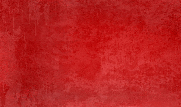 Textured red background with lots of distressed old vintage grunge texture and rich Christmas color