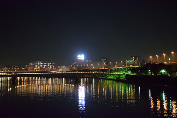 Fototapeta na wymiar 隅田川の夜景