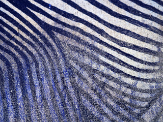 Fototapeta na wymiar Abstract background silver line stripe oil painting on canvas blue dark background.