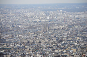 Aerial view of Paris