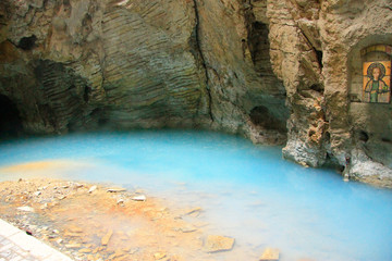 Proval lake inside Mashuk mountain, Pyatigorsk