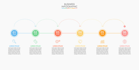 Business data visualization. timeline infographic icons designed for abstract background template milestone element modern diagram process technology digital marketing data presentation chart Vector