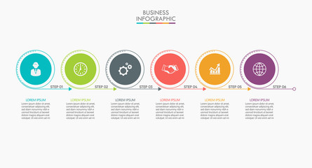 Business data visualization. timeline infographic icons designed for abstract background template milestone element modern diagram process technology digital marketing data presentation chart Vector