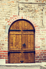 Old wooden door.