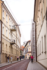 Ancient streets of Vilnius city