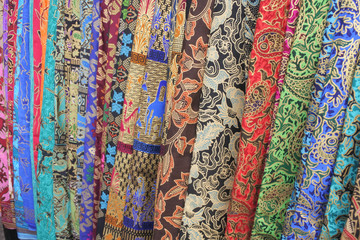 Colorful Sarongs for Sale in Bali
