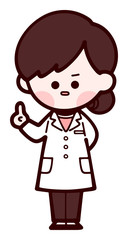 白衣の女性　怒り