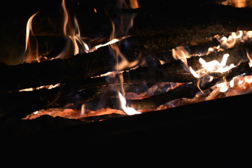 Fire in the night