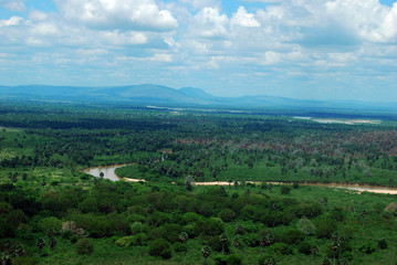 The Rufiji River in the Selous Game Reserve, Tanzania