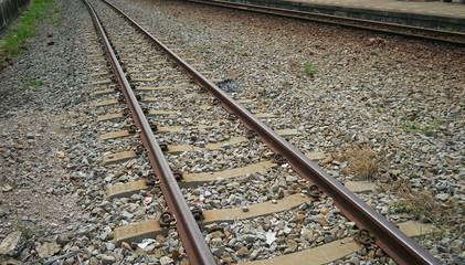 Naklejka premium railroad tracks