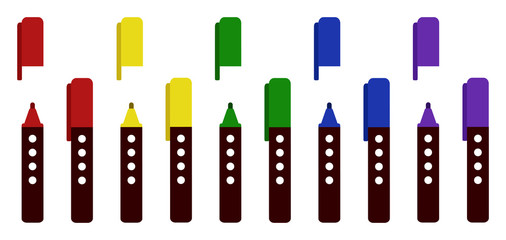 5色カラーペン　セット