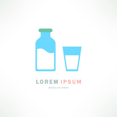 Milk products illustration