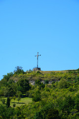 Obraz premium crois de la colline du Pech de Berre, Lot et Garonne