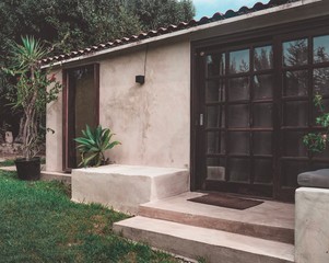 entrance to the house