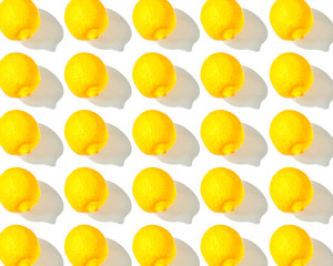 the lemon pattern on a white background