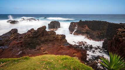 océan, vague et rocher