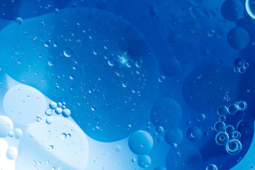 Abstract Blue water bubbles background