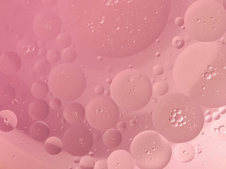 Abstract Pink water bubbles background