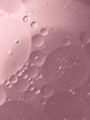 Abstract Pink water bubbles background