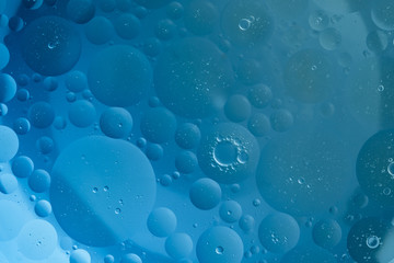 Abstract Blue water bubbles background