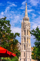 Matthias Church on the Castle hill in Budapest, Hungary