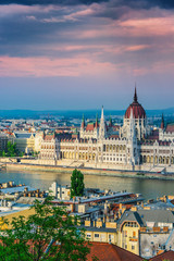 Fototapeta na wymiar Panoramic view of Budapest.